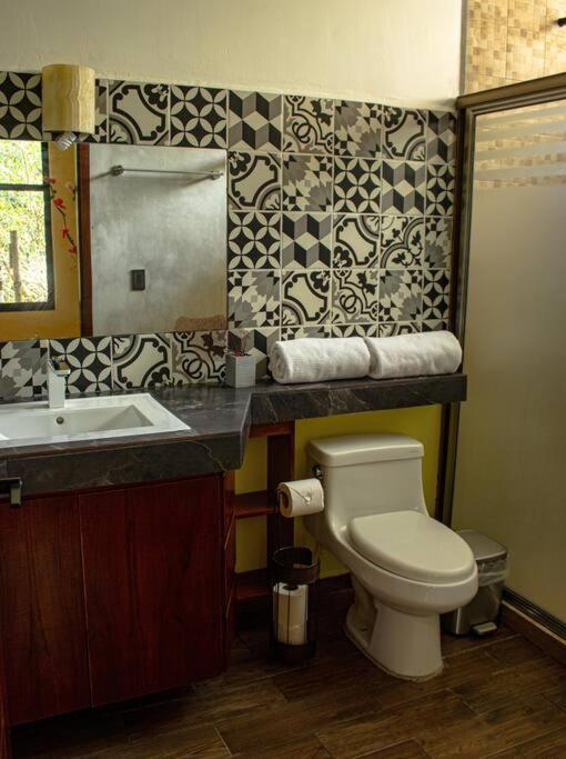 Casa Rosse Villa Tulum Pueblo Buitenkant foto
