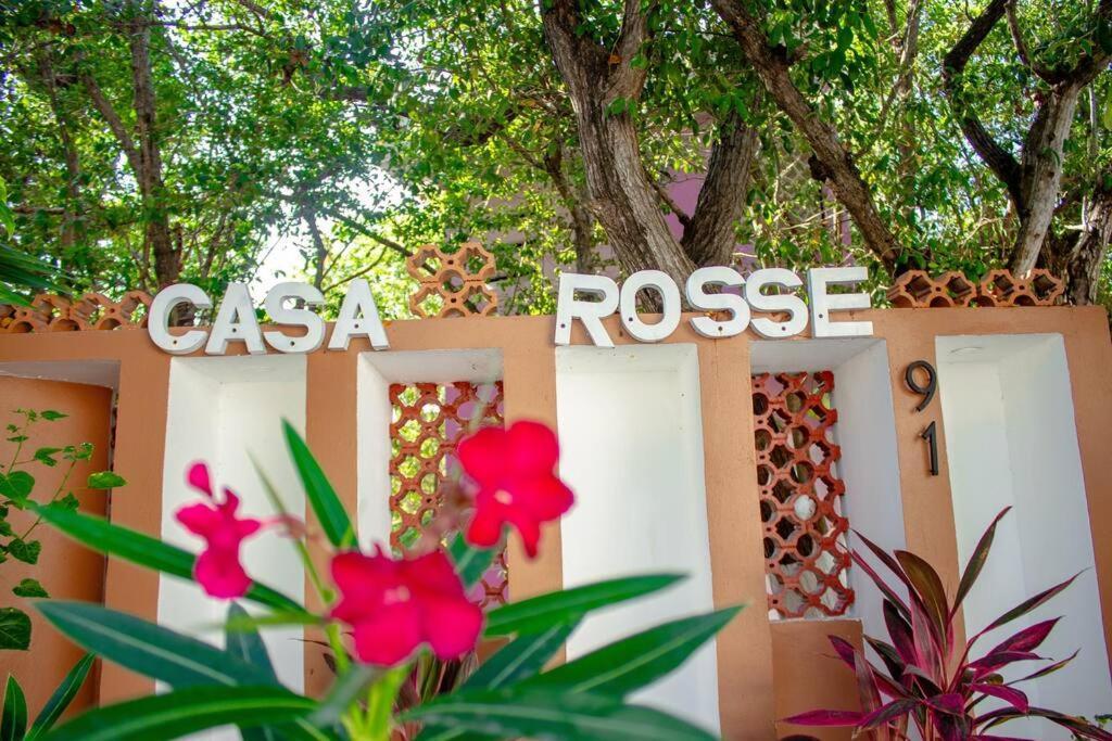 Casa Rosse Villa Tulum Pueblo Buitenkant foto