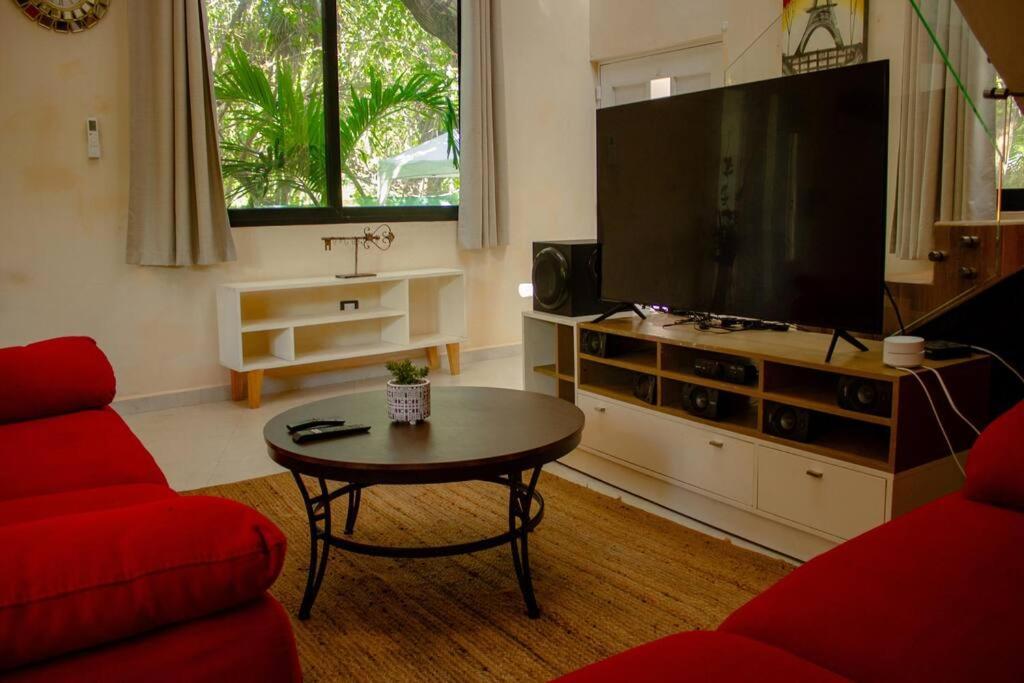 Casa Rosse Villa Tulum Pueblo Buitenkant foto