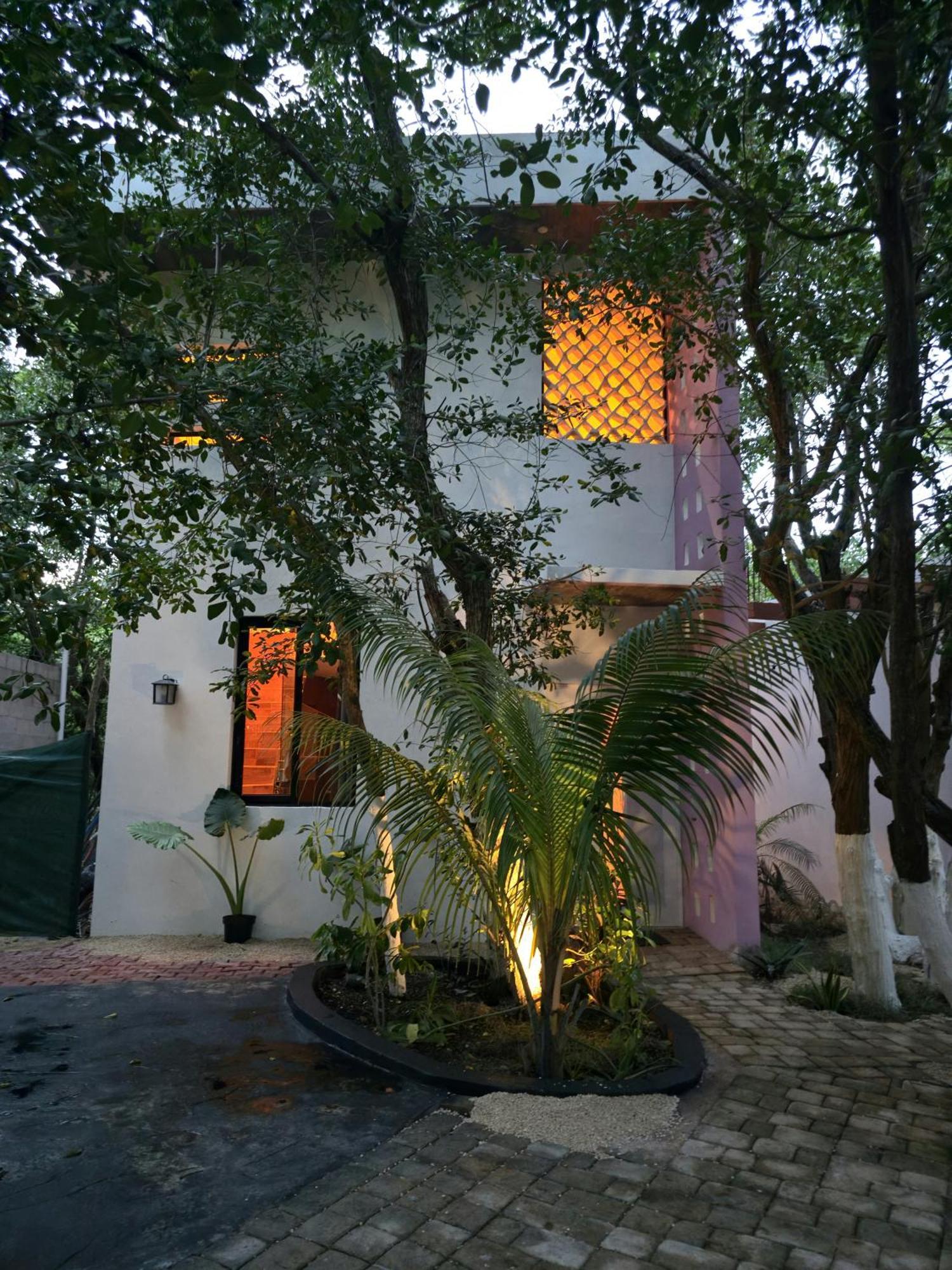 Casa Rosse Villa Tulum Pueblo Buitenkant foto