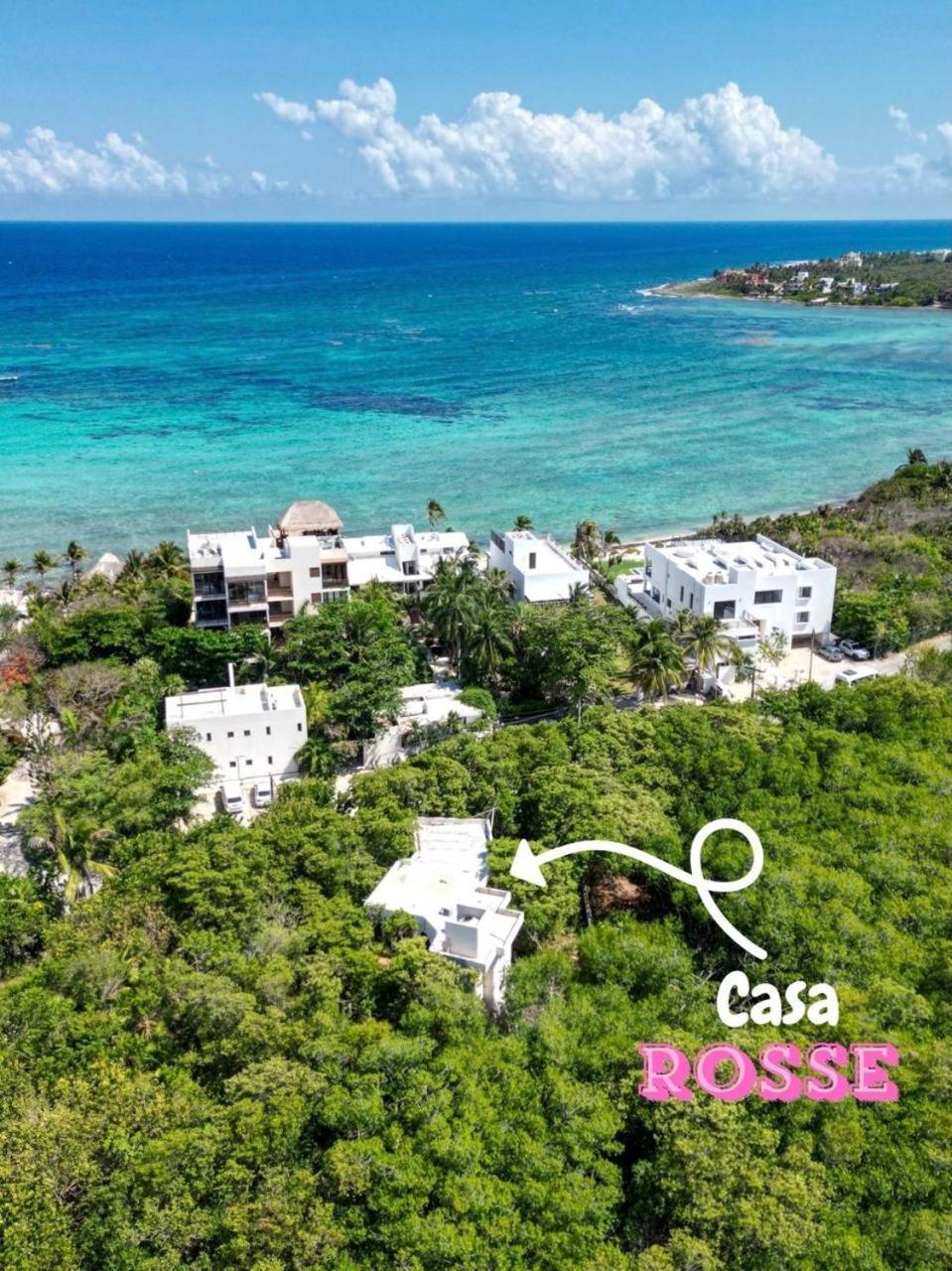 Casa Rosse Villa Tulum Pueblo Buitenkant foto